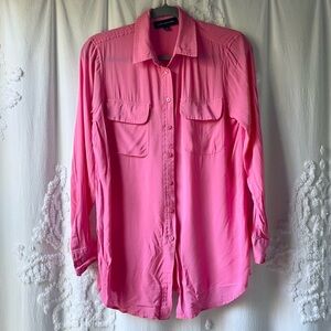 Barbie Pink Button-down Blouse